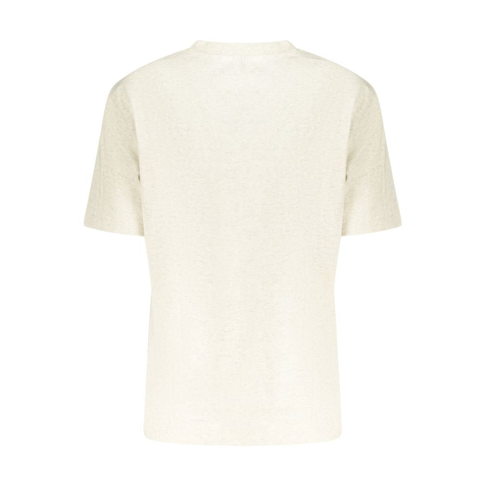 T-shirt en coton beige pour femmes Calvin Klein