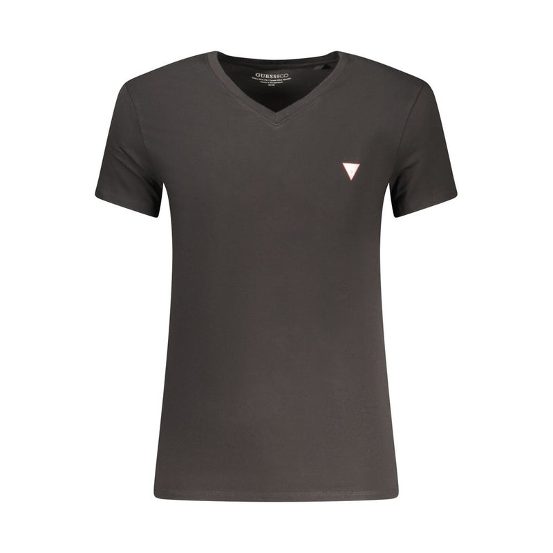 Guess Jeans Black Cotton Men's T-Shirt - Stylish & Comfortable