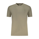 Guess Jeans T-Shirt Verde en Coton Modal pour Hommes