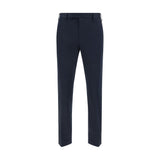 PT Torino Blue Cotton Casual Pants for Men