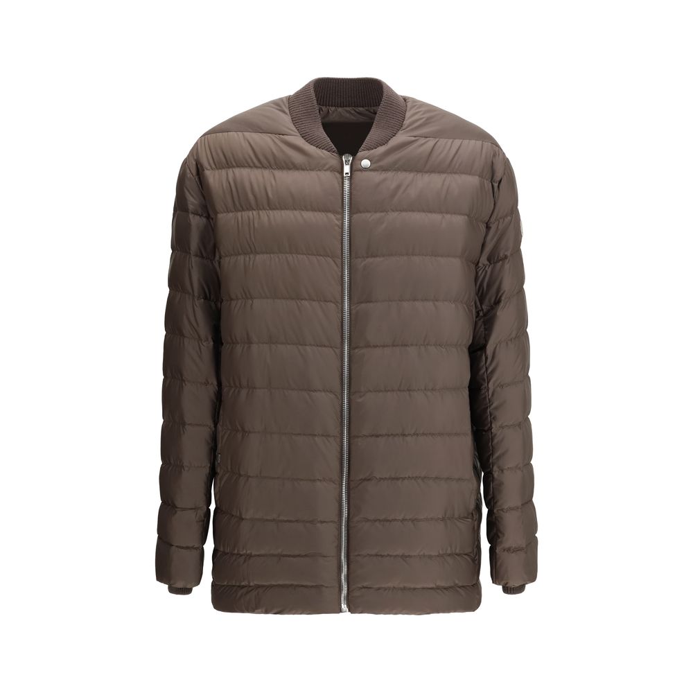 Moncler x Rick Owens Bruine Ganzenveren Trenchcoat