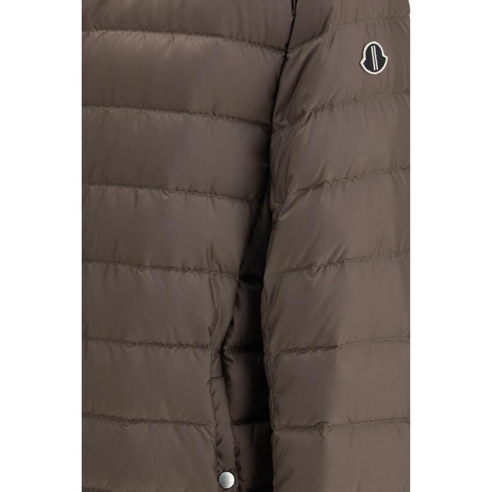 Moncler x Rick Owens Bruine Ganzenveren Trenchcoat