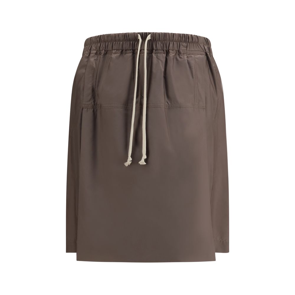 Moncler x Rick Owens Brown Polyester Kilt Shorts