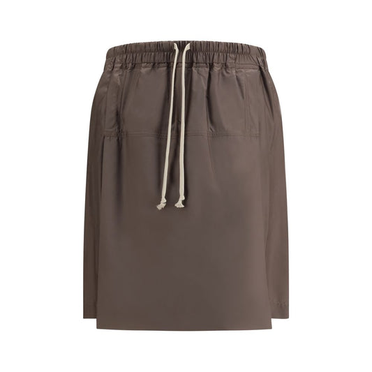 Moncler x Rick Owens Brown Polyester Kilt Shorts