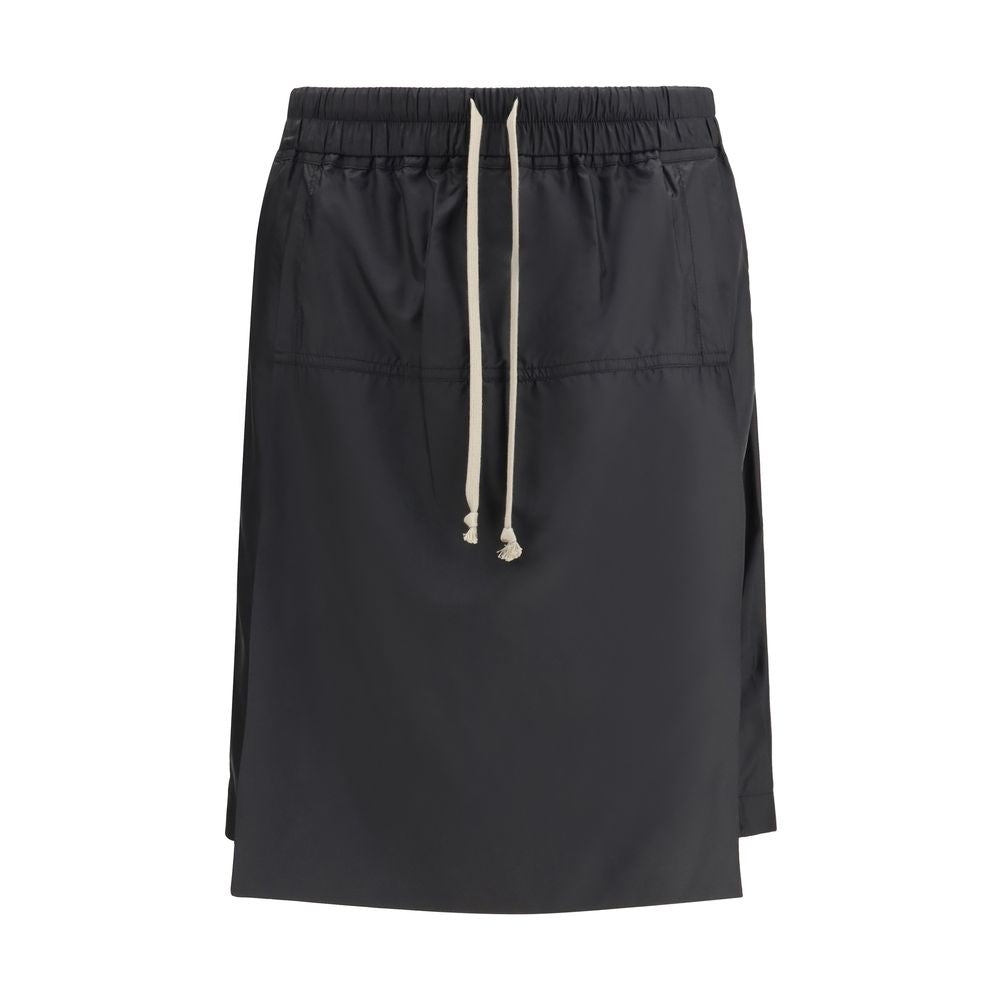 Moncler x Rick Owens Bermuda Shorts en Polyester Noir