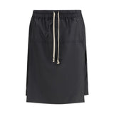 Moncler x Rick Owens Bermuda Shorts en Polyester Noir
