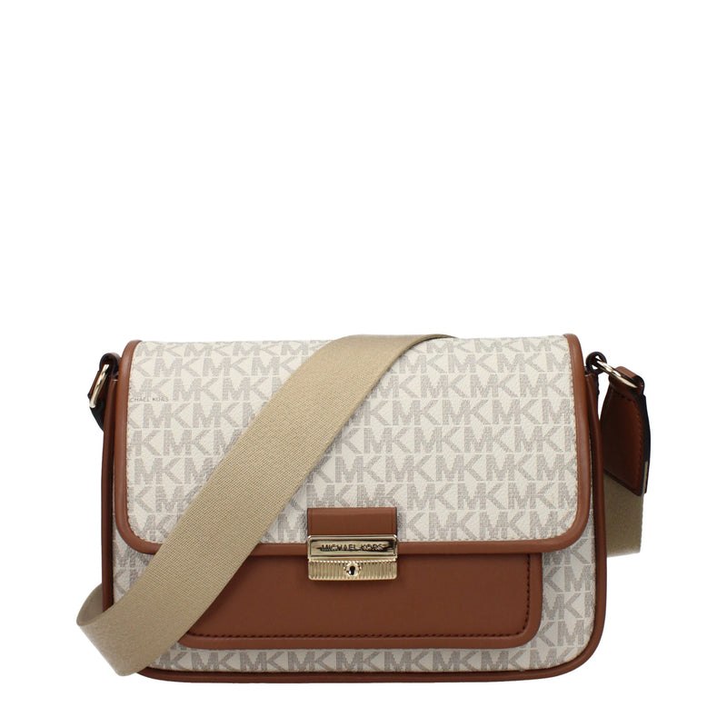 Michael Kors Beige Fabric Crossbody Bag - Chic & Versatile