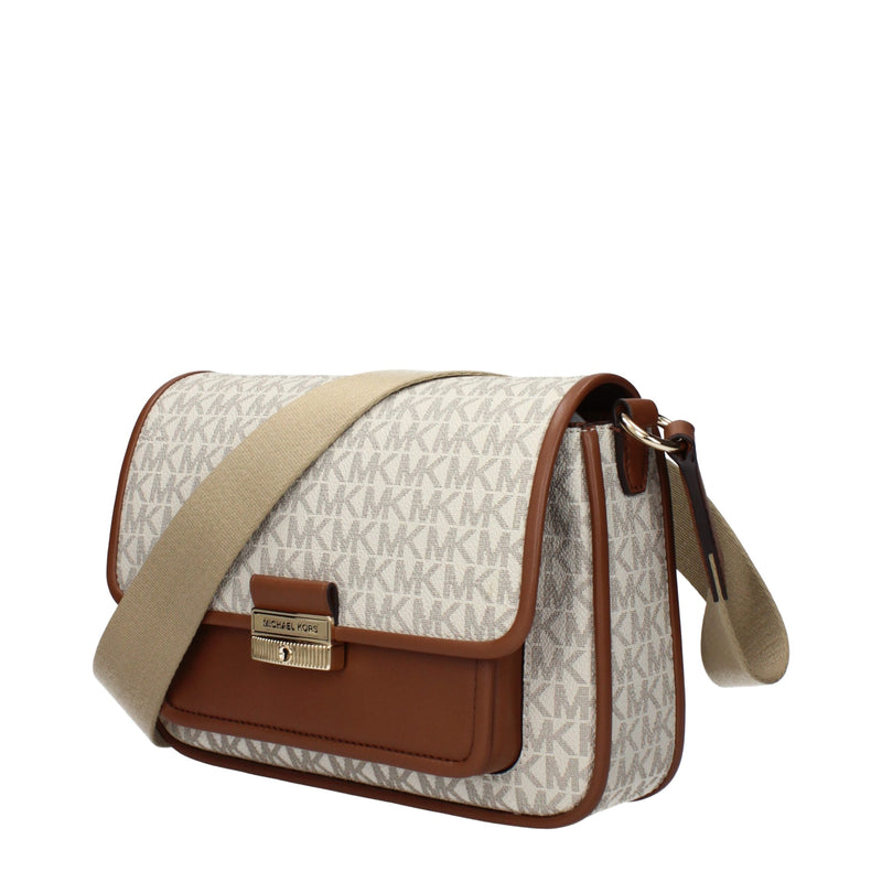 Michael Kors Beige Fabric Crossbody Bag - Chic & Versatile