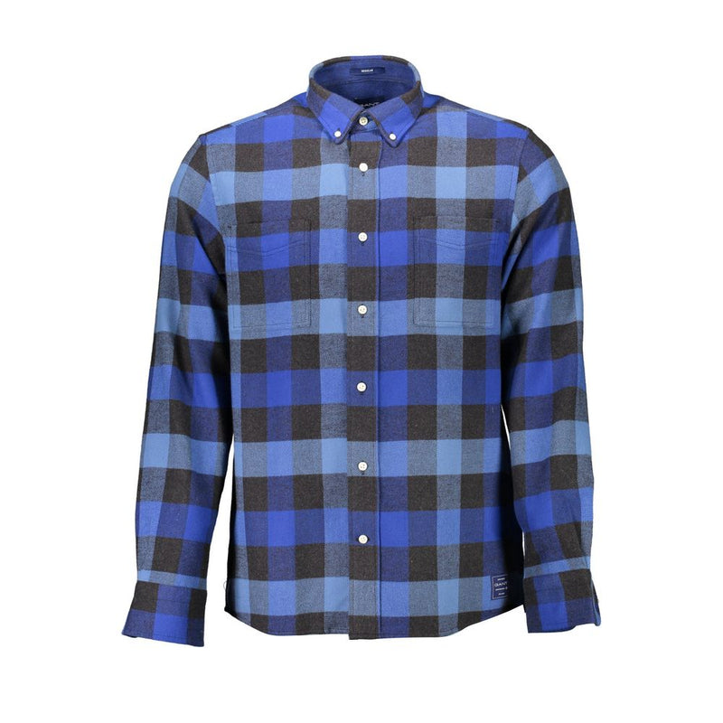 Gant blauw katoenen herenshirt
