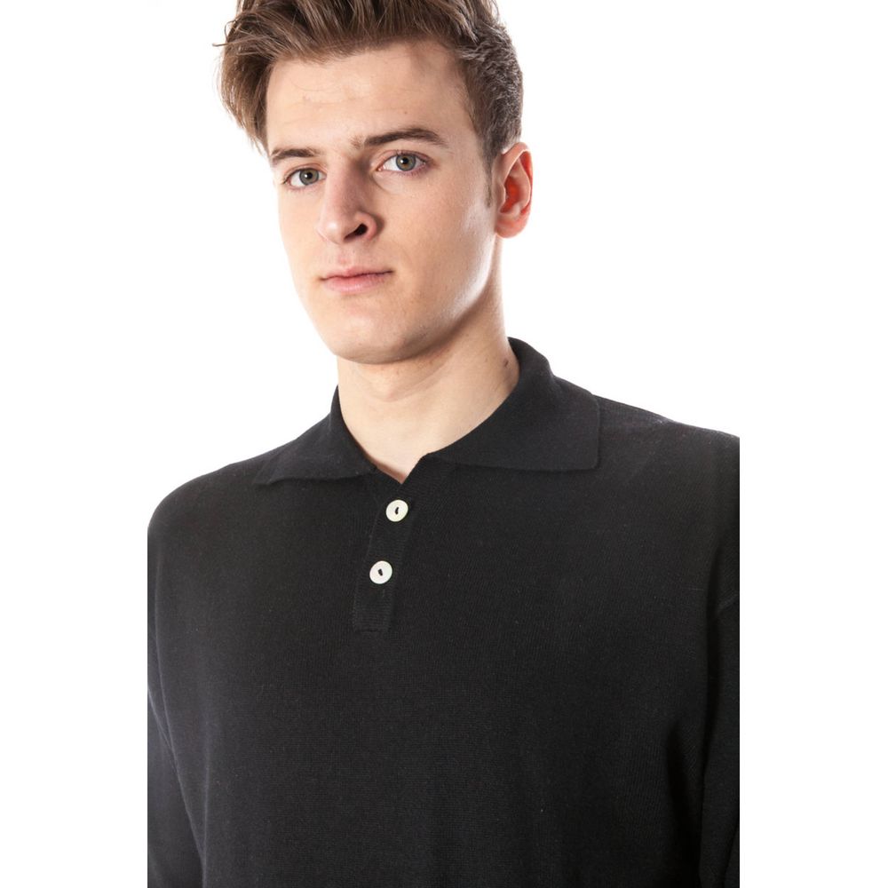 Yuko Nero Cashmere Sweater for Men - Black
