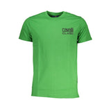 T-shirt homme Cavalli Class Verde en coton
