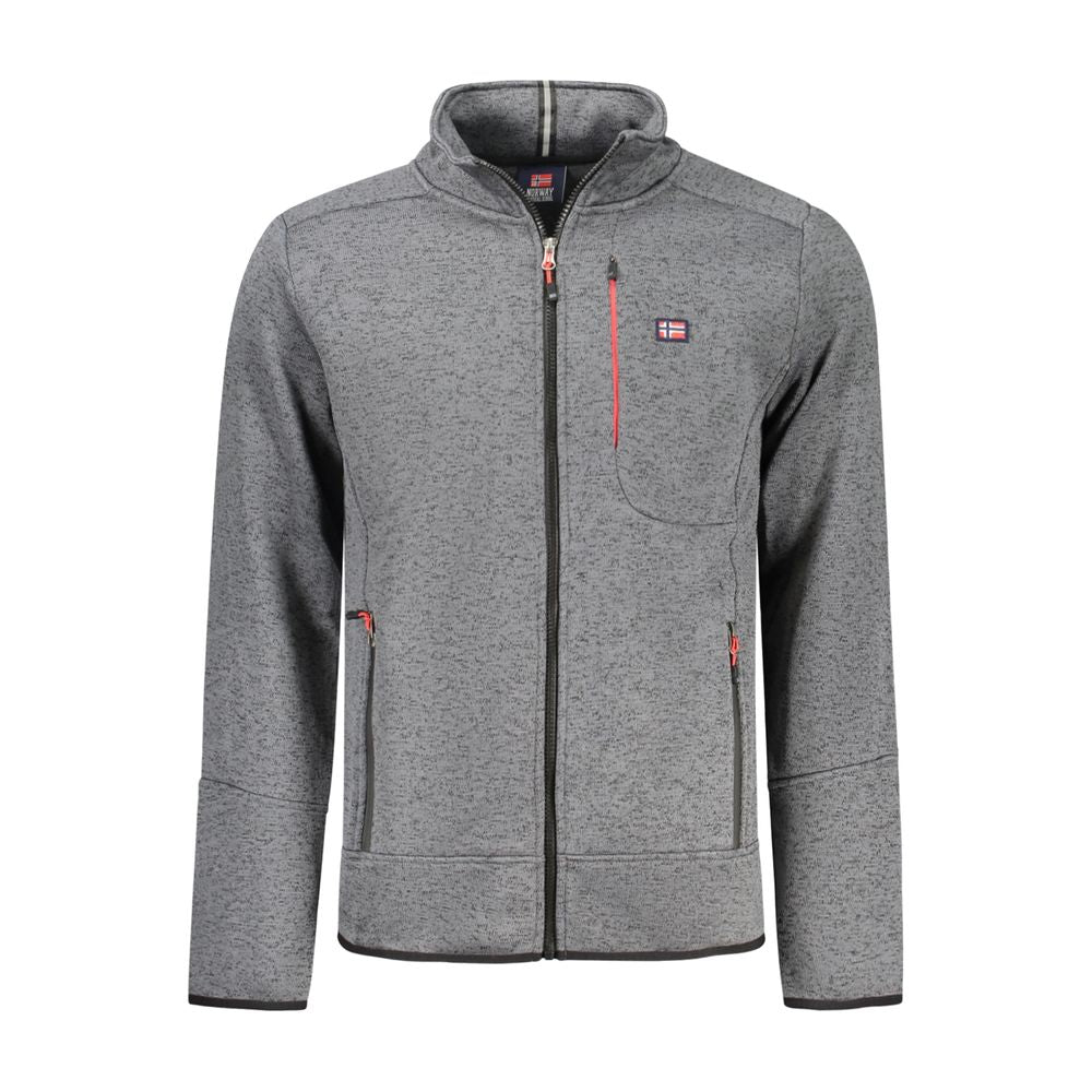 Noorwegen 1963 Grigio Polyester Heren Sweatshirt