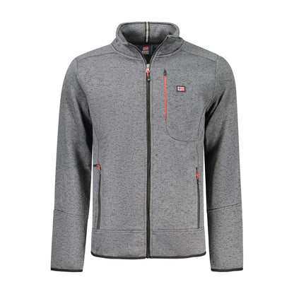 Noorwegen 1963 Grigio Polyester Heren Sweatshirt