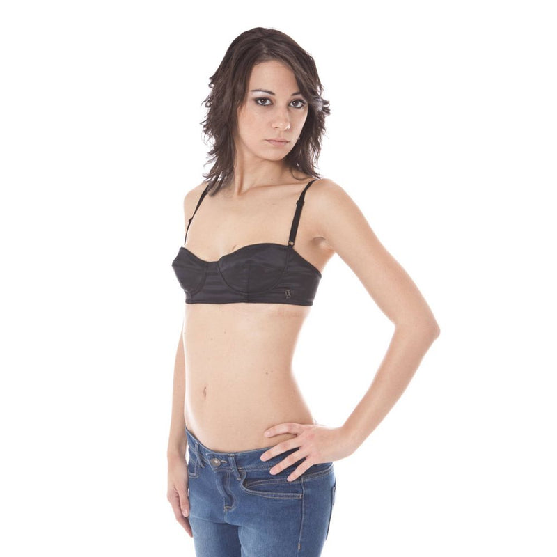 John Galliano Nero Acetato Women's Bra - Elegant Black Design