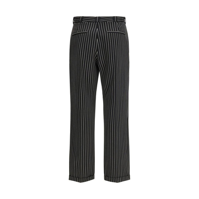 Tom Ford Black Fleece Wool Chino Pants for Women