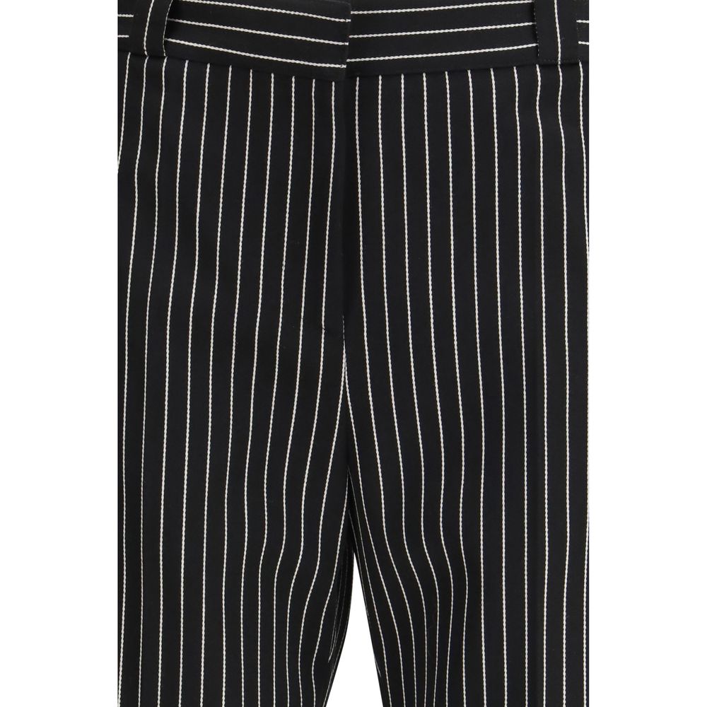 Tom Ford Black Fleece Wool Chino Pants for Women