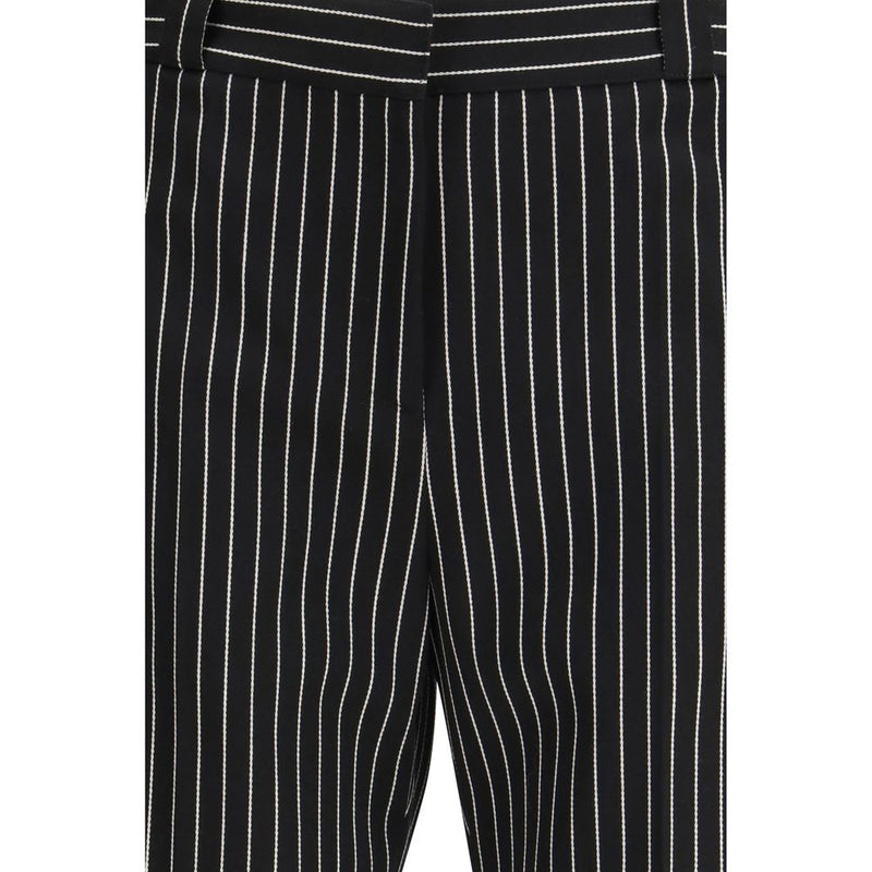 Tom Ford Black Fleece Wool Chino Pants for Women