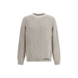 Off-White Arrow Beige Cotton Sweatshirt for Men