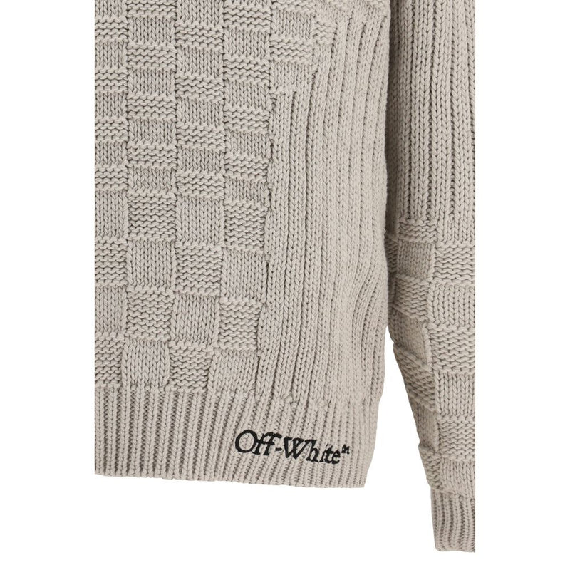 Off-White Beige Katoenen Sweatshirt