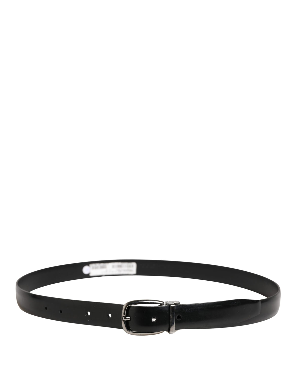 Ceinture Dolce &amp; Gabbana pour homme, en cuir noir classique avec boucle en métal
