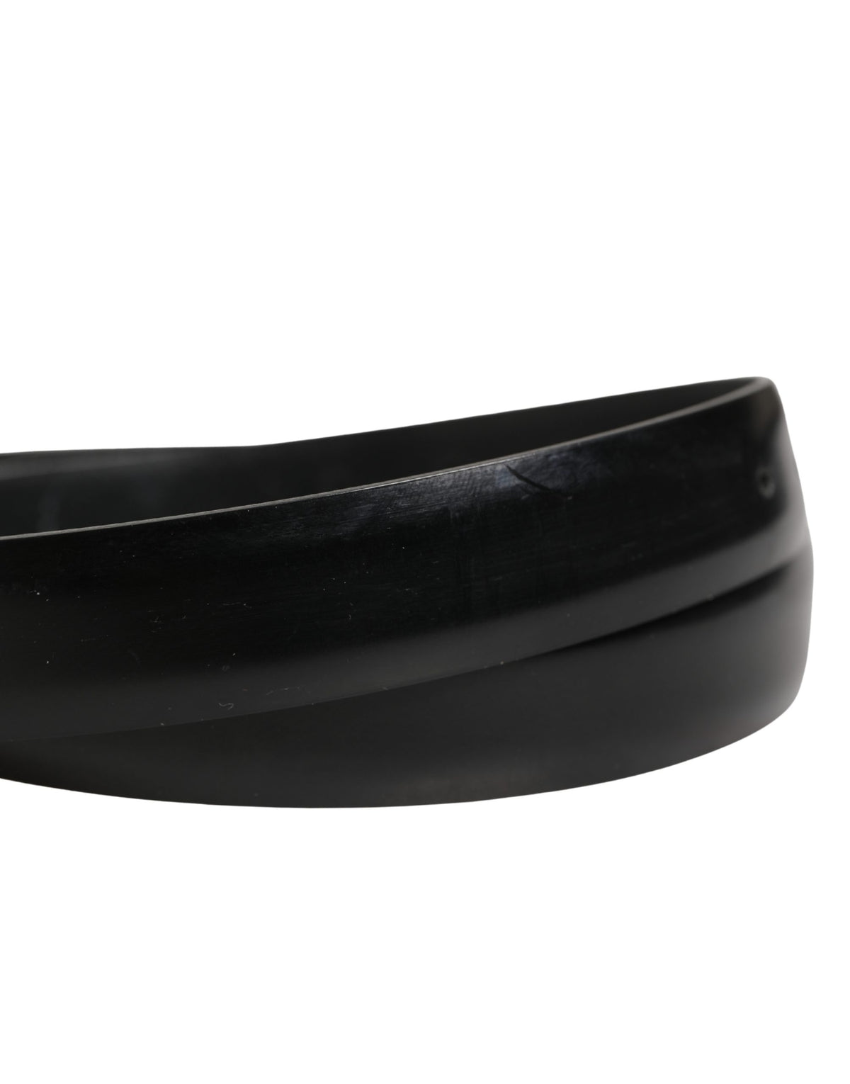 Ceinture Dolce &amp; Gabbana pour homme, en cuir noir classique avec boucle en métal
