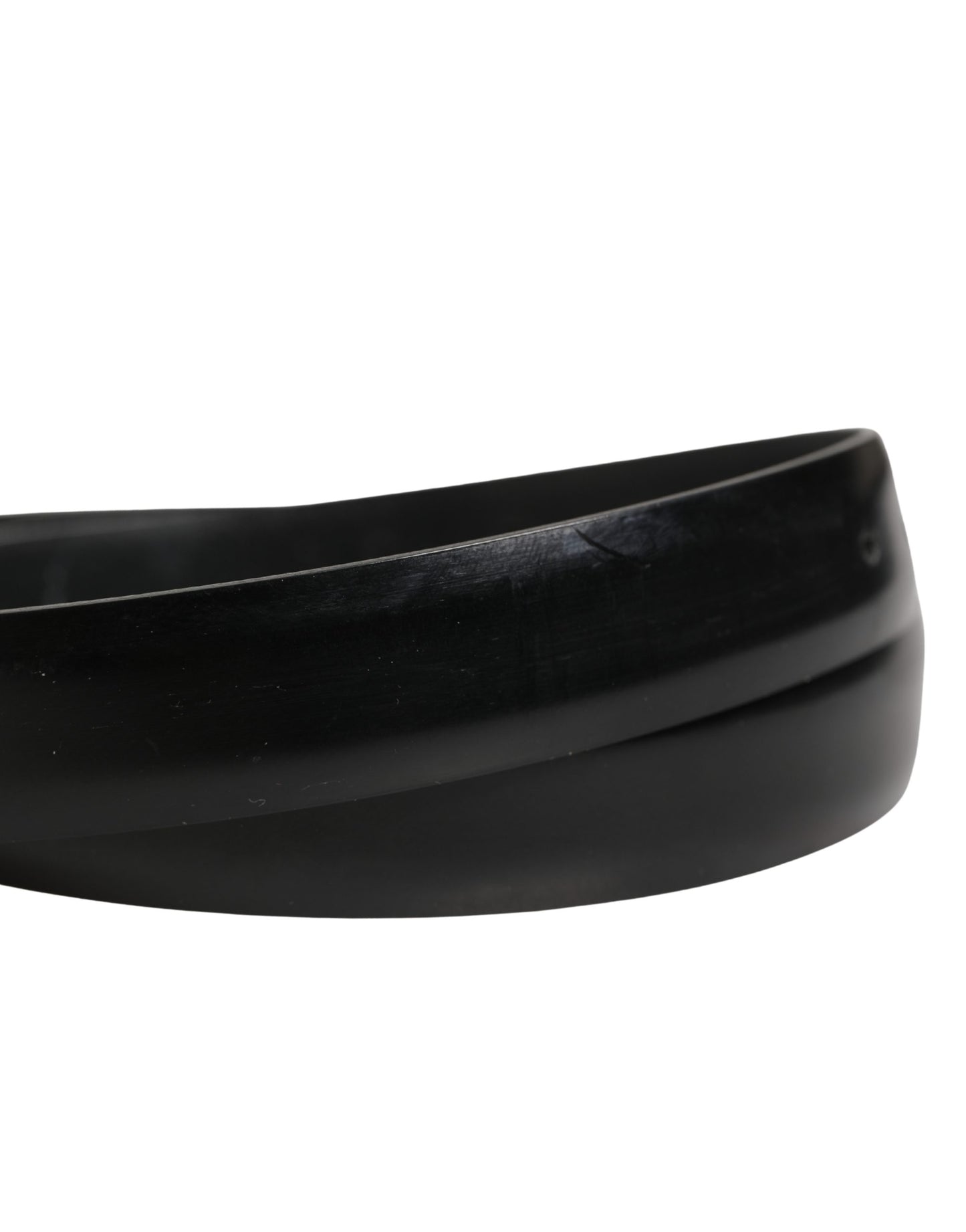 Ceinture Dolce &amp; Gabbana pour homme, en cuir noir classique avec boucle en métal