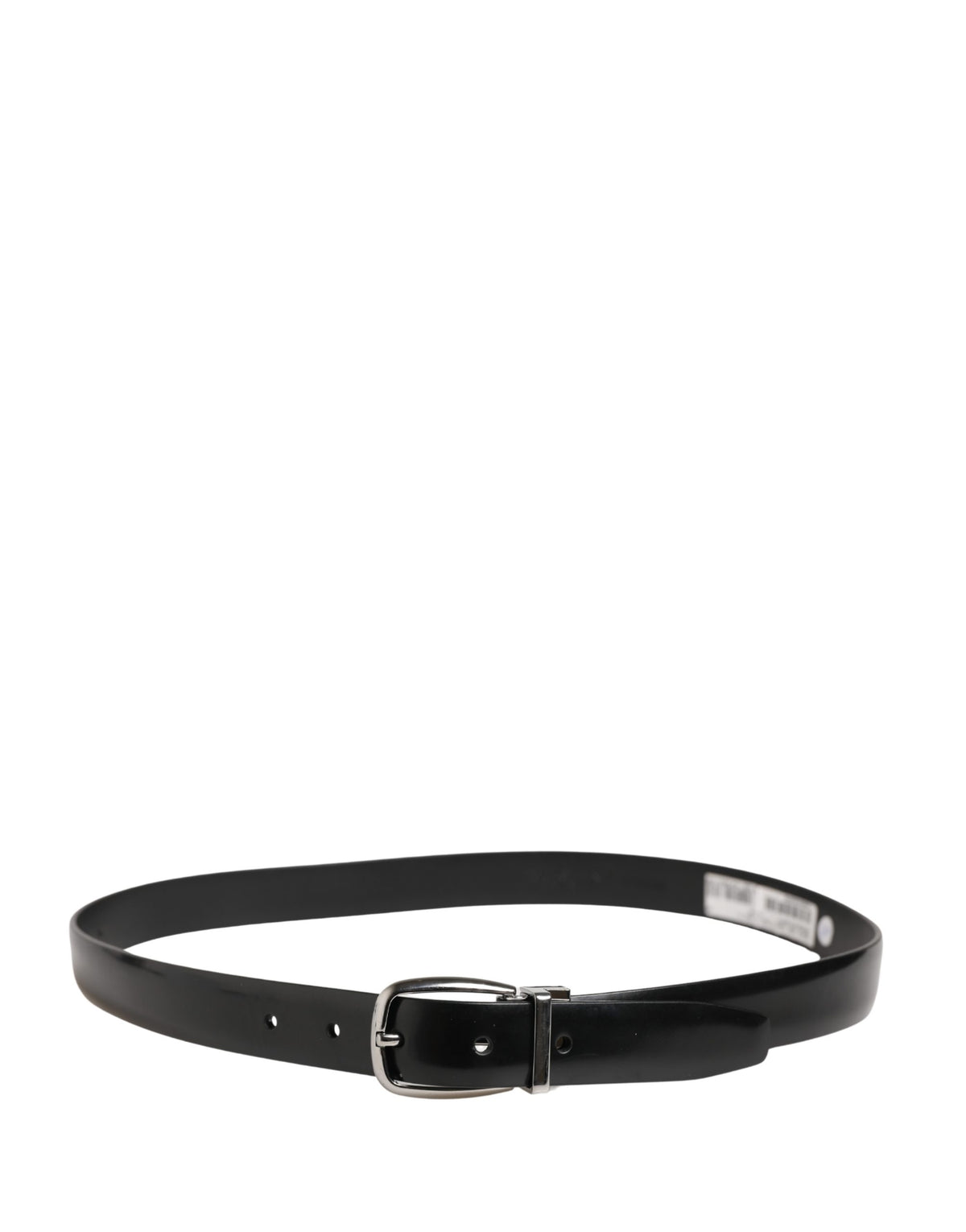 Ceinture Dolce &amp; Gabbana pour homme, en cuir noir classique avec boucle en métal
