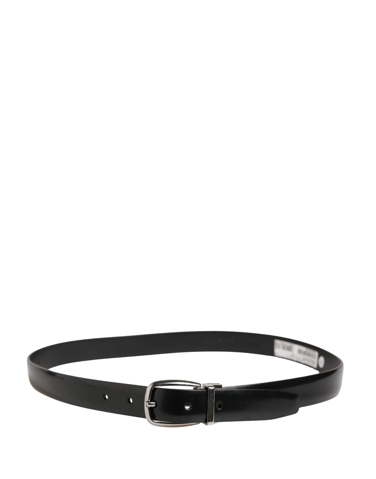 Ceinture Dolce &amp; Gabbana pour homme, en cuir noir classique avec boucle en métal