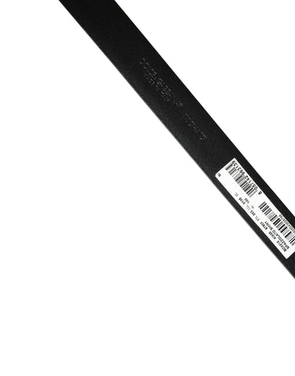 Ceinture Dolce &amp; Gabbana pour homme, en cuir noir classique avec boucle en métal