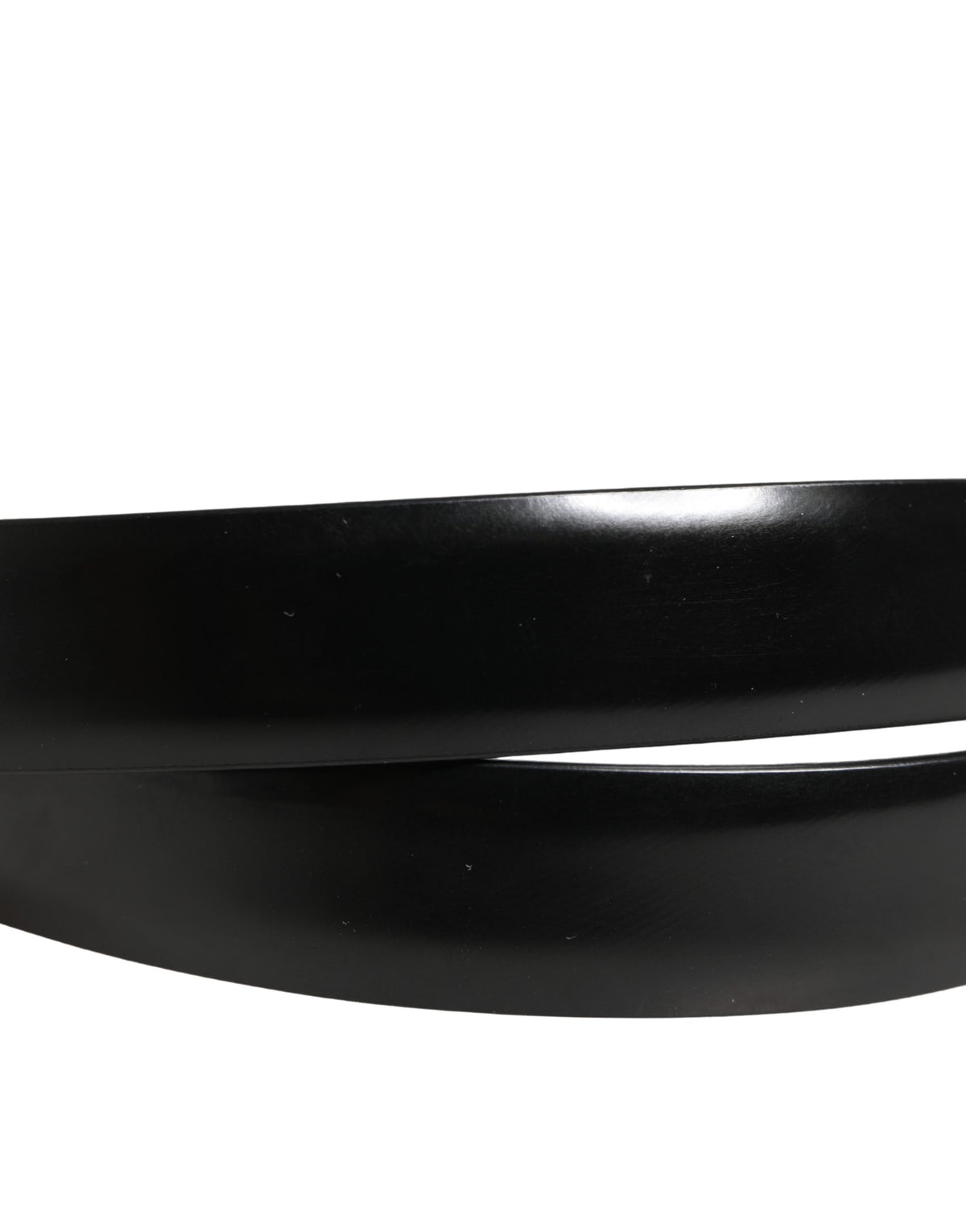 Ceinture Dolce &amp; Gabbana pour homme, en cuir noir classique avec boucle en métal