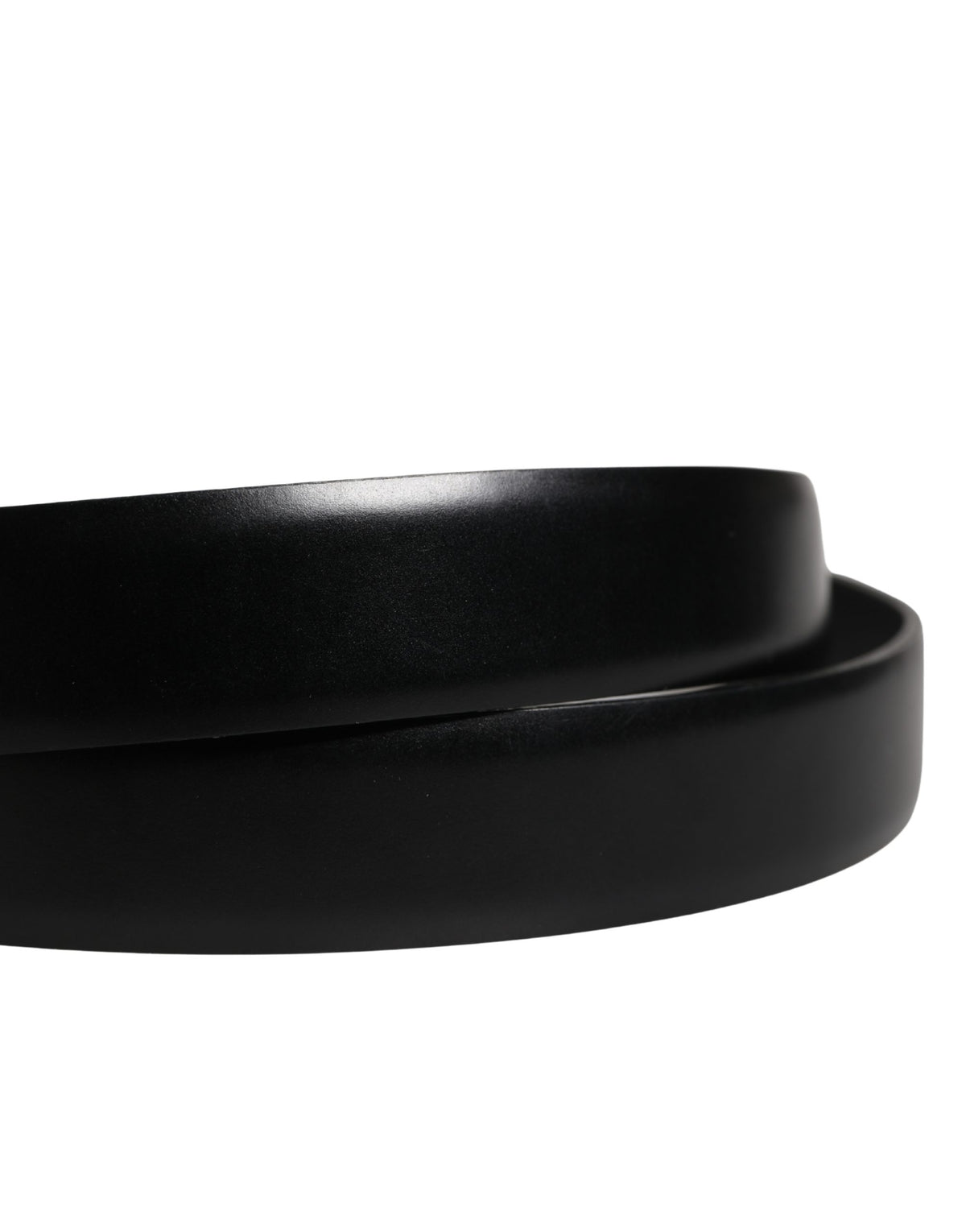 Ceinture Dolce &amp; Gabbana pour homme, en cuir noir classique avec boucle en métal