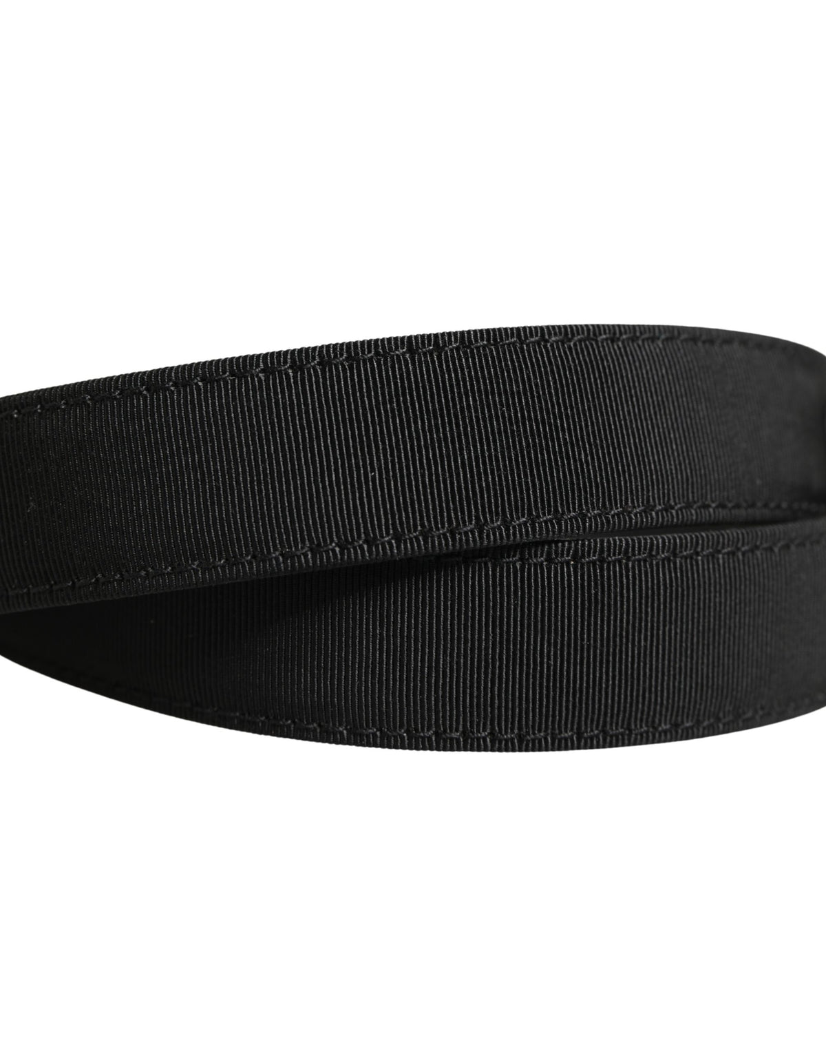Ceinture Dolce &amp; Gabbana pour homme en cuir viscose noir avec boucle métallique