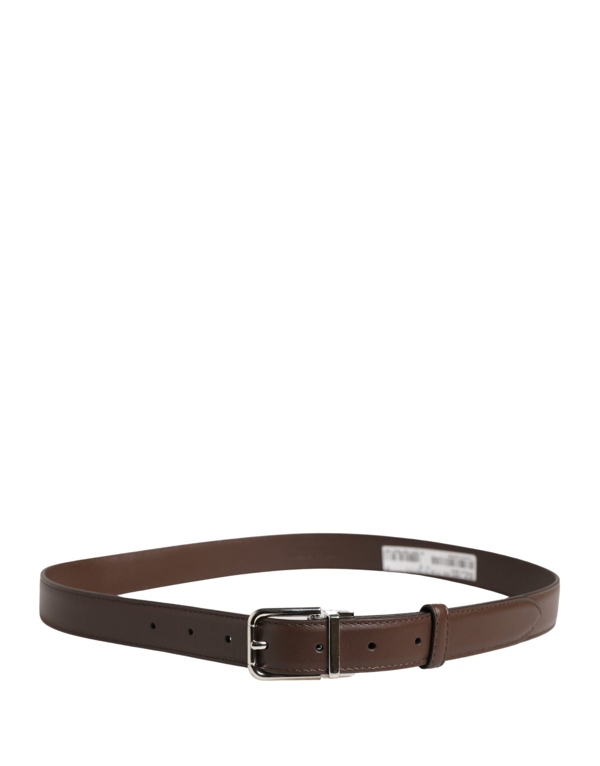 Ceinture Dolce &amp; Gabbana pour homme, en cuir marron classique avec boucle en métal
