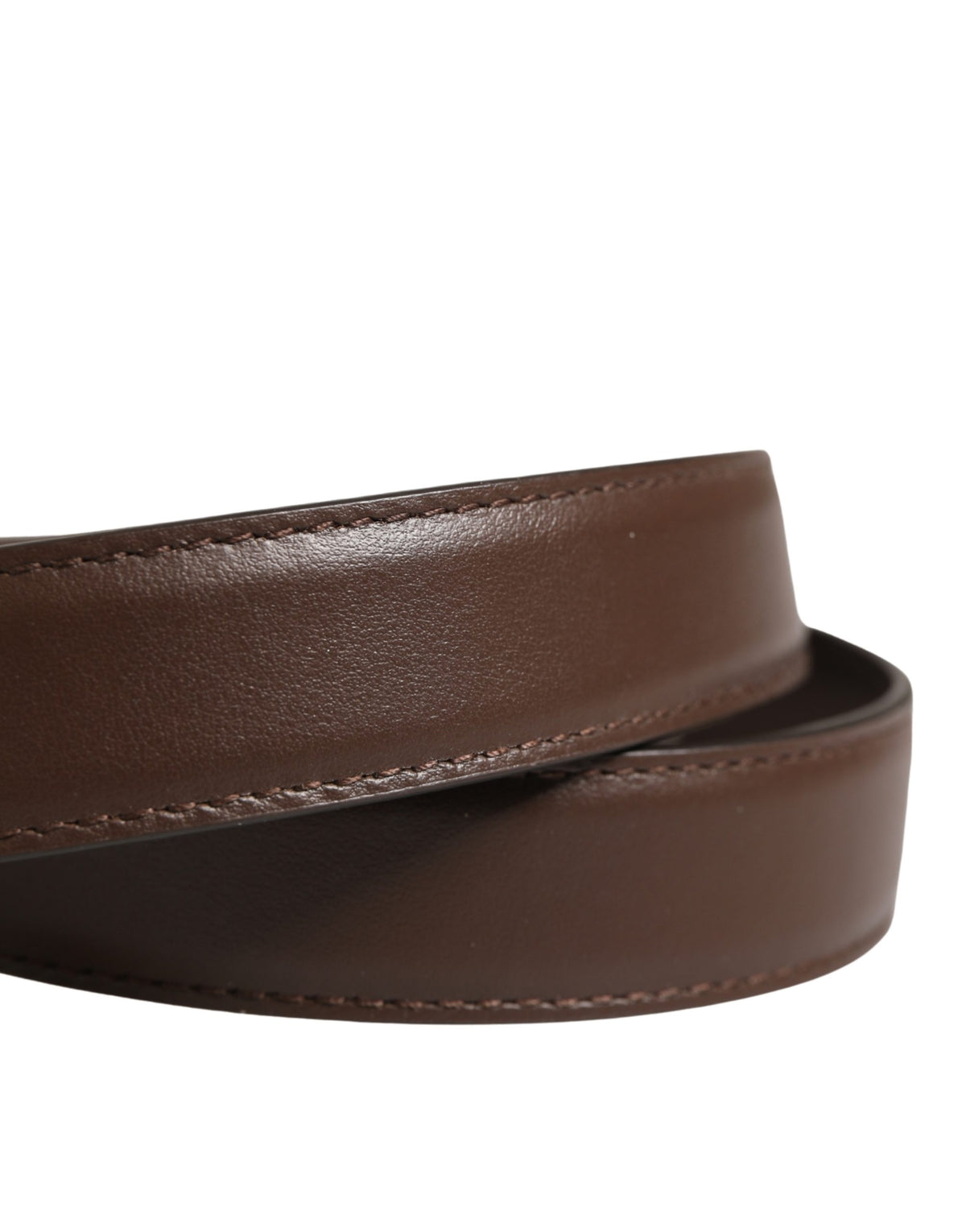 Ceinture Dolce &amp; Gabbana pour homme, en cuir marron classique avec boucle en métal