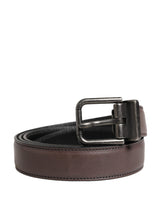 Ceinture Dolce &amp; Gabbana pour homme, en cuir marron classique avec boucle en métal