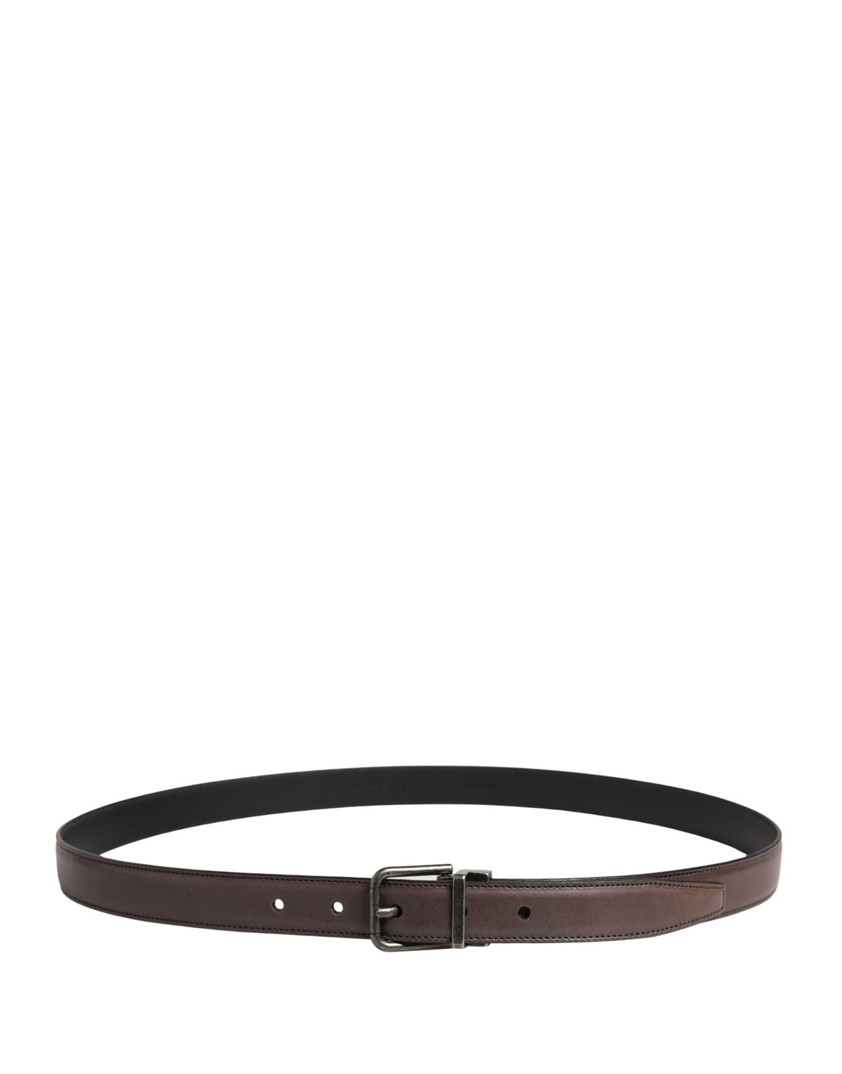 Ceinture Dolce &amp; Gabbana pour homme, en cuir marron classique avec boucle en métal