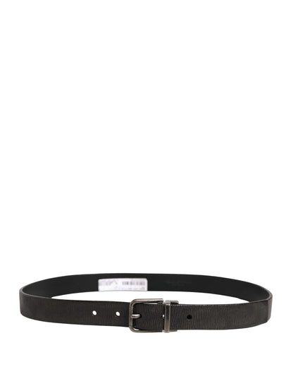 Ceinture Dolce &amp; Gabbana pour homme, en cuir noir classique avec boucle en métal