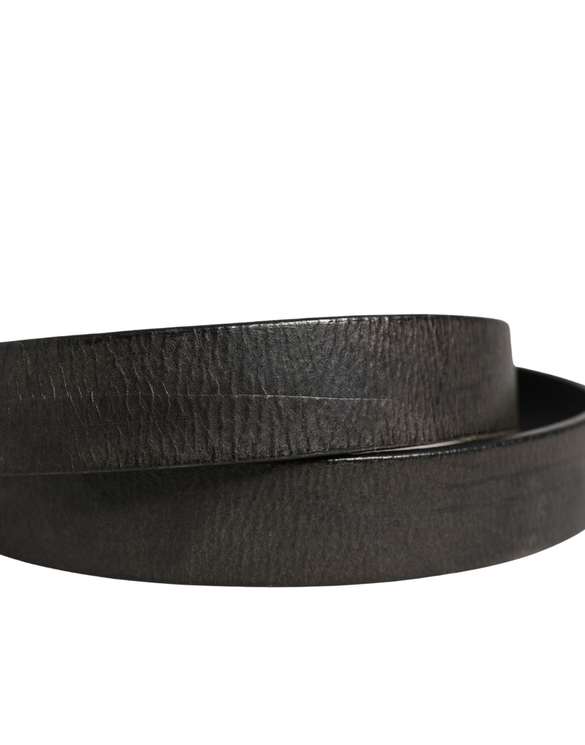Ceinture Dolce &amp; Gabbana pour homme, en cuir noir classique avec boucle en métal