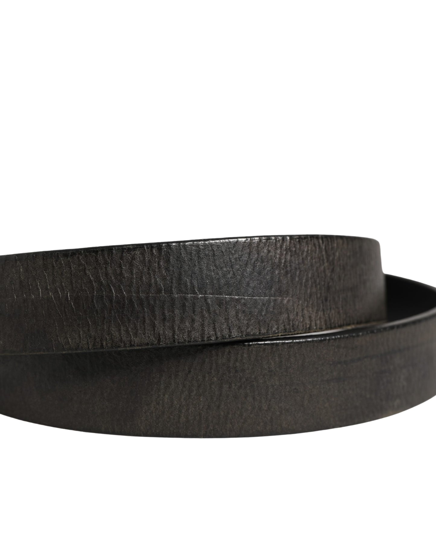 Ceinture Dolce &amp; Gabbana pour homme, en cuir noir classique avec boucle en métal
