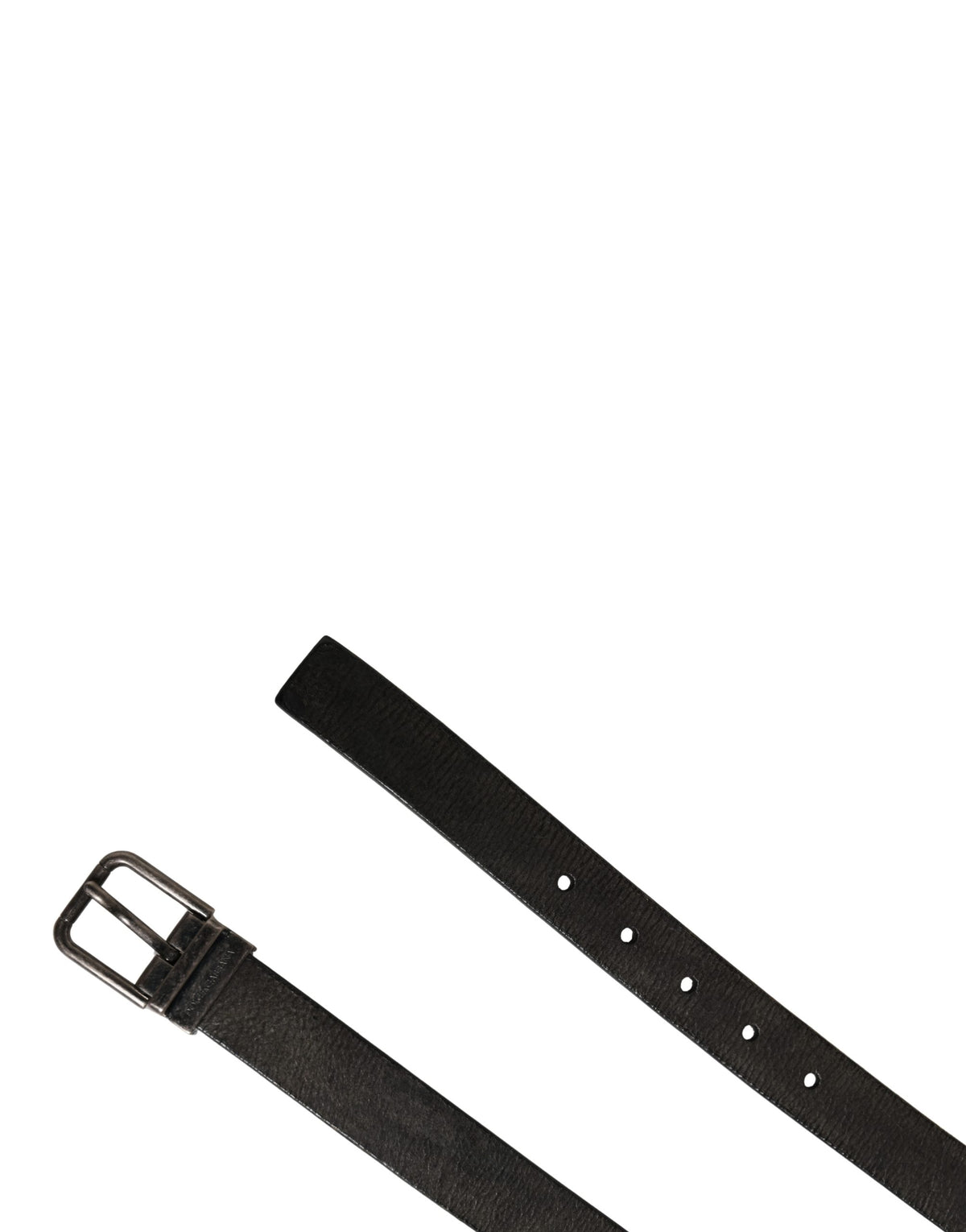 Ceinture Dolce &amp; Gabbana pour homme, en cuir noir classique avec boucle en métal