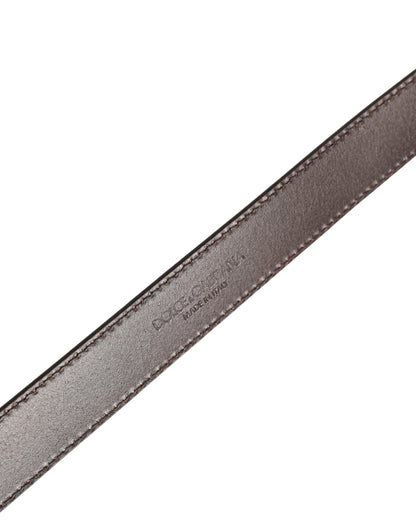Ceinture Dolce &amp; Gabbana pour homme, en cuir doré classique avec boucle métallique