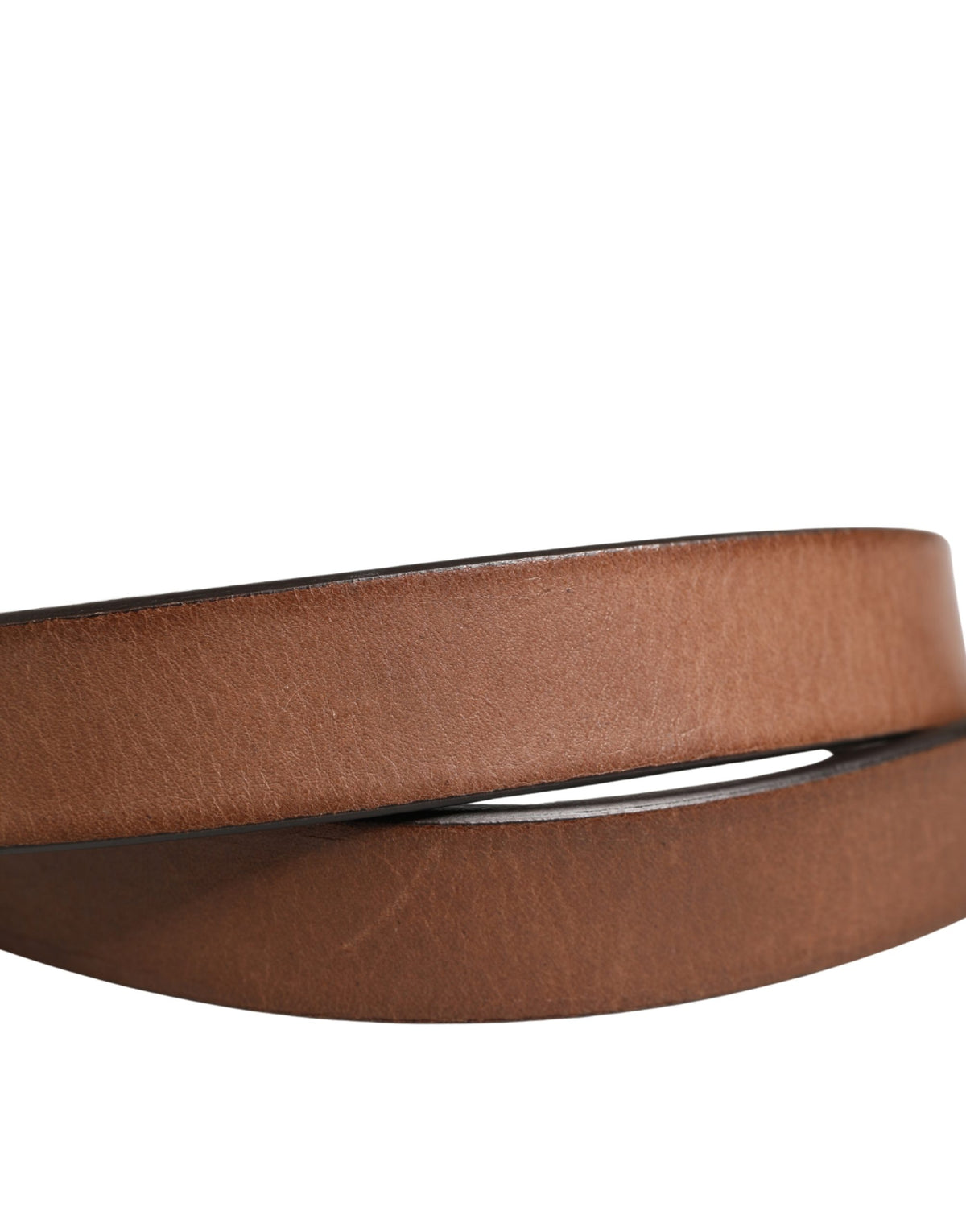 Ceinture Dolce &amp; Gabbana pour homme, en cuir marron classique avec boucle en métal