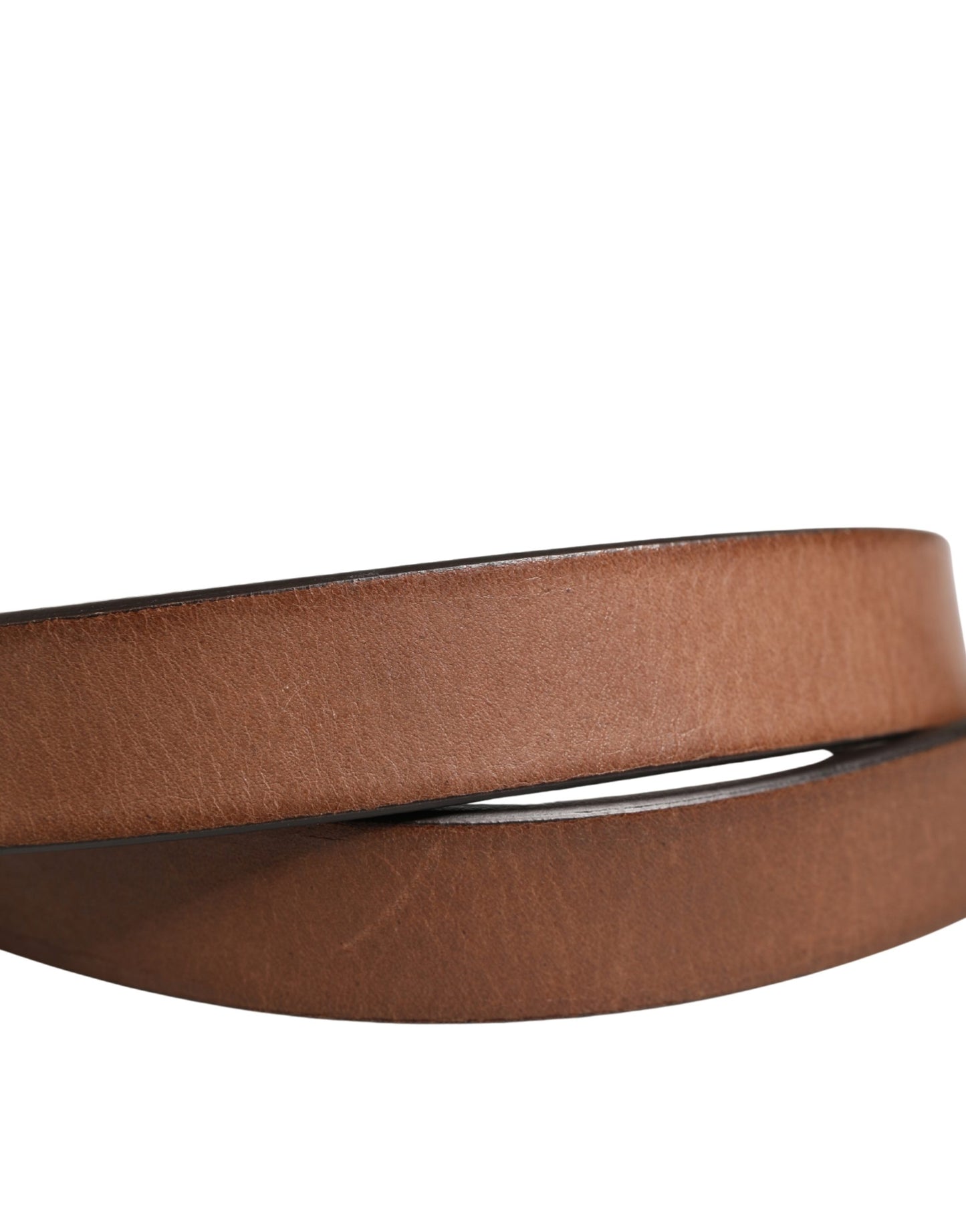 Ceinture Dolce &amp; Gabbana pour homme, en cuir marron classique avec boucle en métal