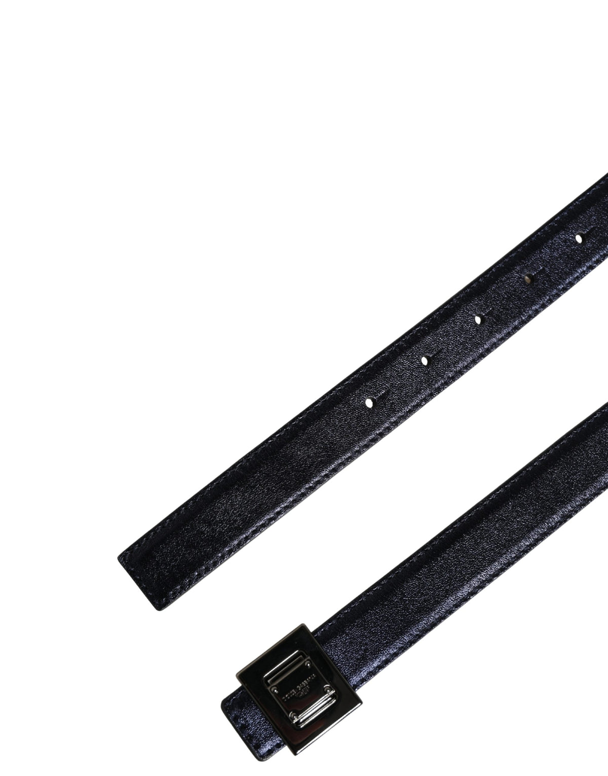 Ceinture Dolce &amp; Gabbana pour homme, en cuir noir classique, avec boucle carrée