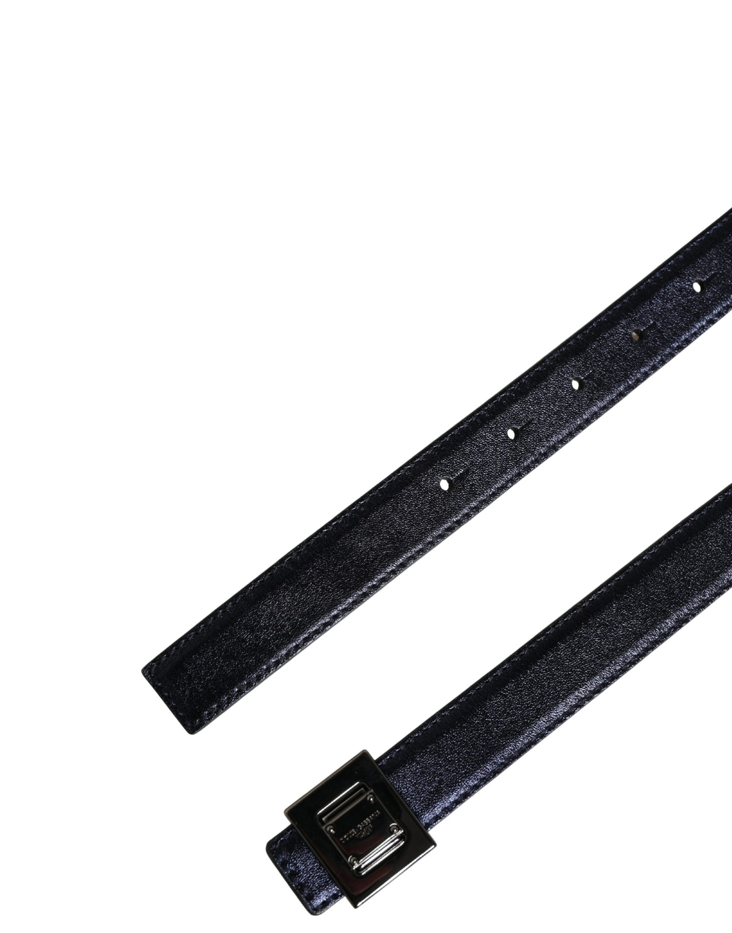 Ceinture Dolce &amp; Gabbana pour homme, en cuir noir classique, avec boucle carrée