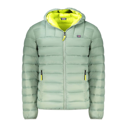 Norway 1963 Green Polyamide Men's Jacket with Hood