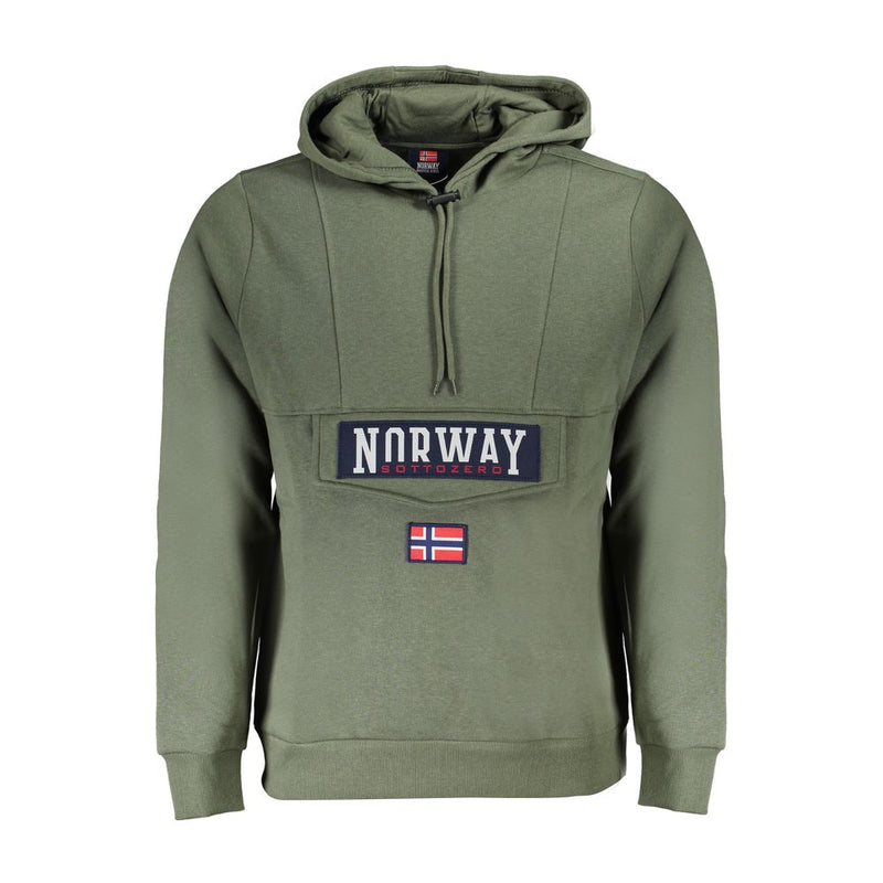 Noorwegen 1963 Verde Katoenen Heren Sweatshirt