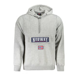 Norway 1963 Sweatshirt en Coton Grigio pour Homme avec Capuche