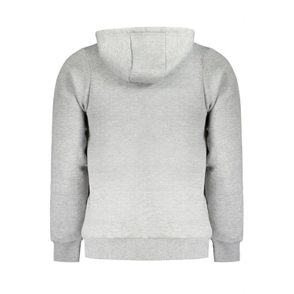 Noorwegen 1963 Grijs Katoenen Herensweater met Capuchon