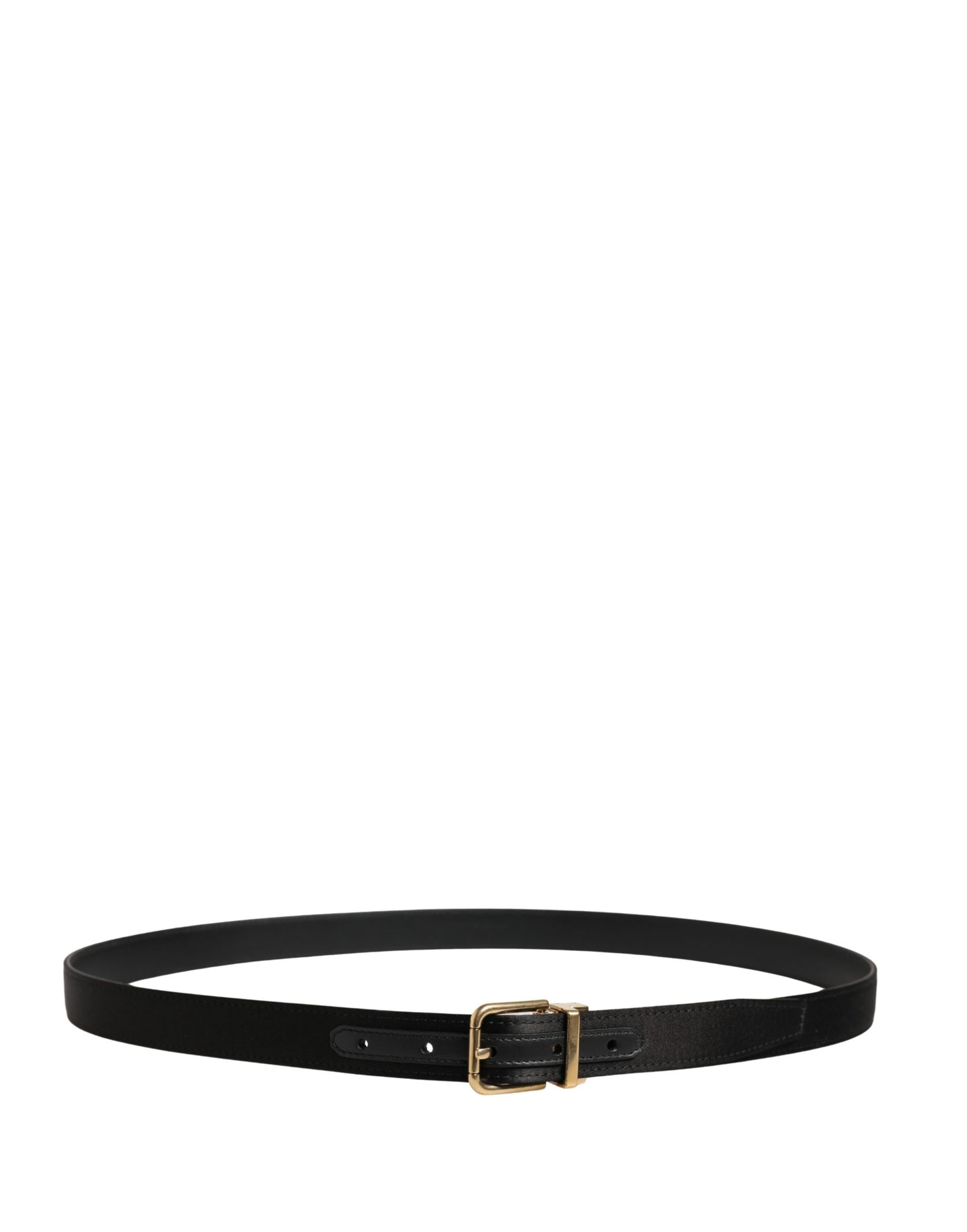 Ceinture Dolce &amp; Gabbana pour homme, noire, classique, en viscose, avec boucle en métal
